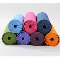 Custom yoga mat anti-slid TPE 0.6cm thicken widen camping fitness mat