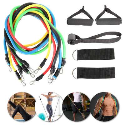 11 Pcs Resistance Bands Set Tuber Elastic Equipment Resistance Bands  For Home Gym Workout Sport Gym Fitness